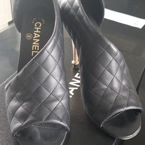 Chanel quilted shoes